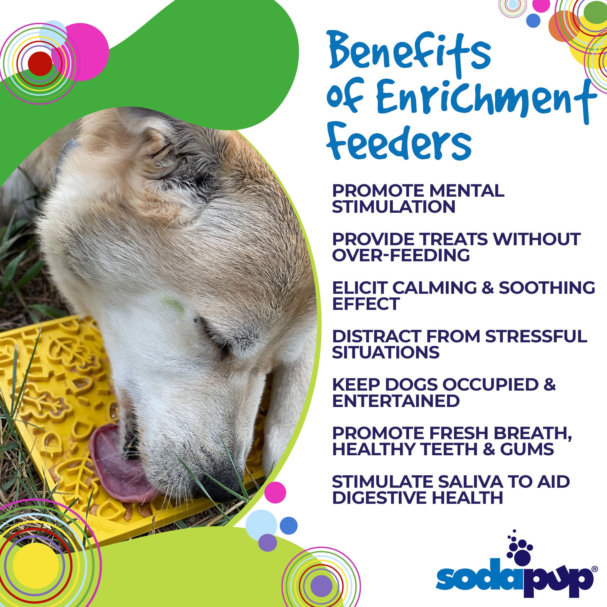 Autumn eMat - Enrichment Lick Mat For Dogs and Cats| Fall Leaves Design | SodaPup by SodaPup/True Dogs, LLC