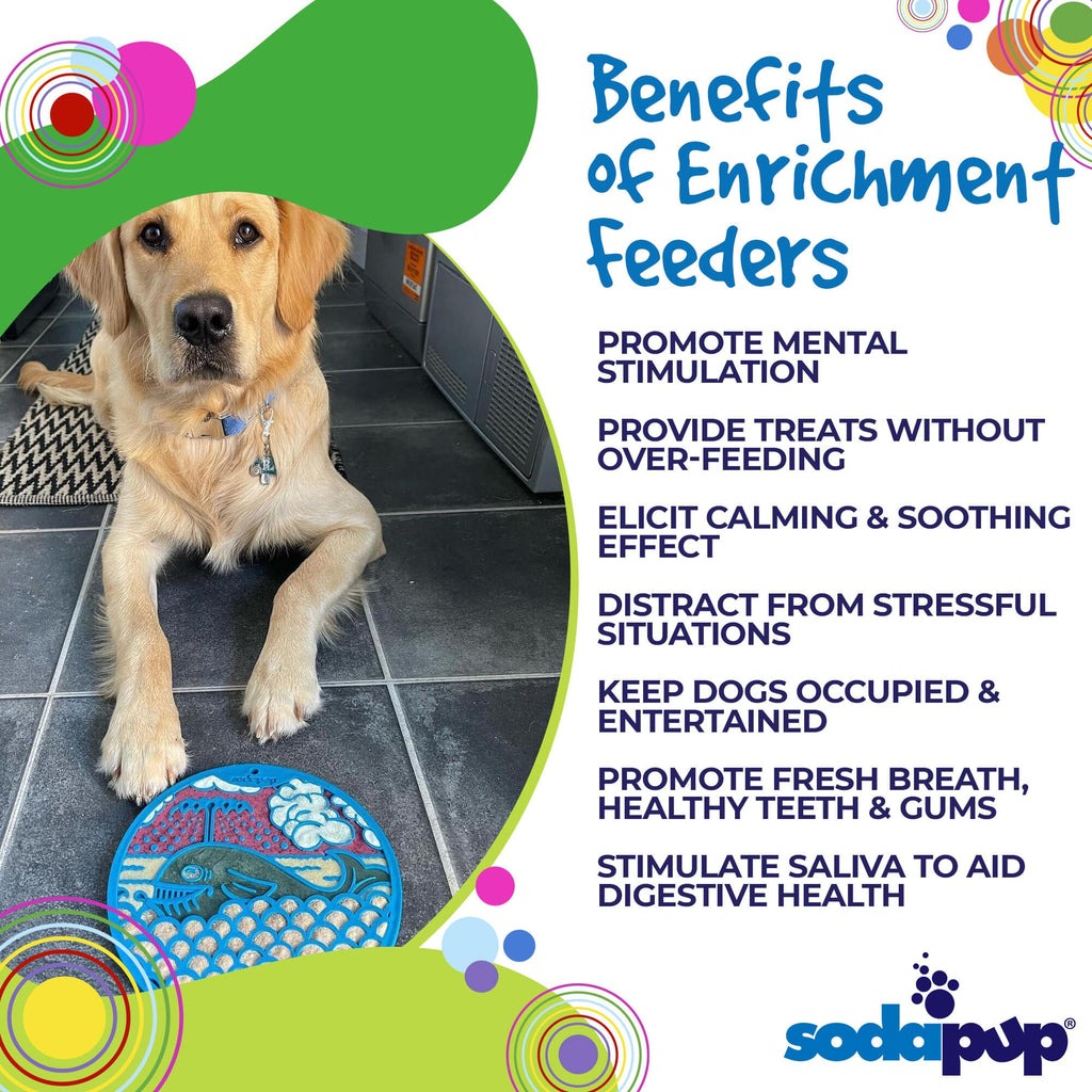 Whale eMat - Enrichment Lick Mat for Dogs and Cats - with Suction Cups | Whale Design | USA Made by SodaPup/True Dogs, LLC