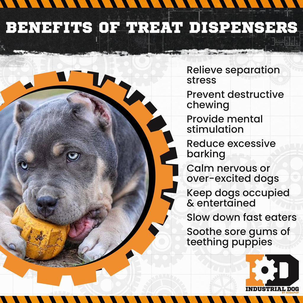 Gear eDispenser - Durable Rubber Yak Chew Holder & Treat Pocket | USA Made by SodaPup/True Dogs, LLC