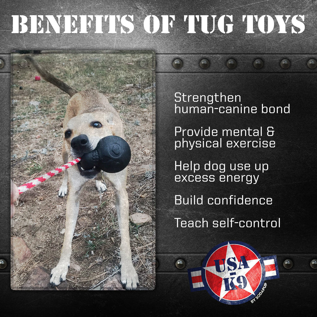 USA-K9 Magnum Skull - Black Magnum Rubber Chew Toy for Extreme Chewers | USA Made by SodaPup/True Dogs, LLC