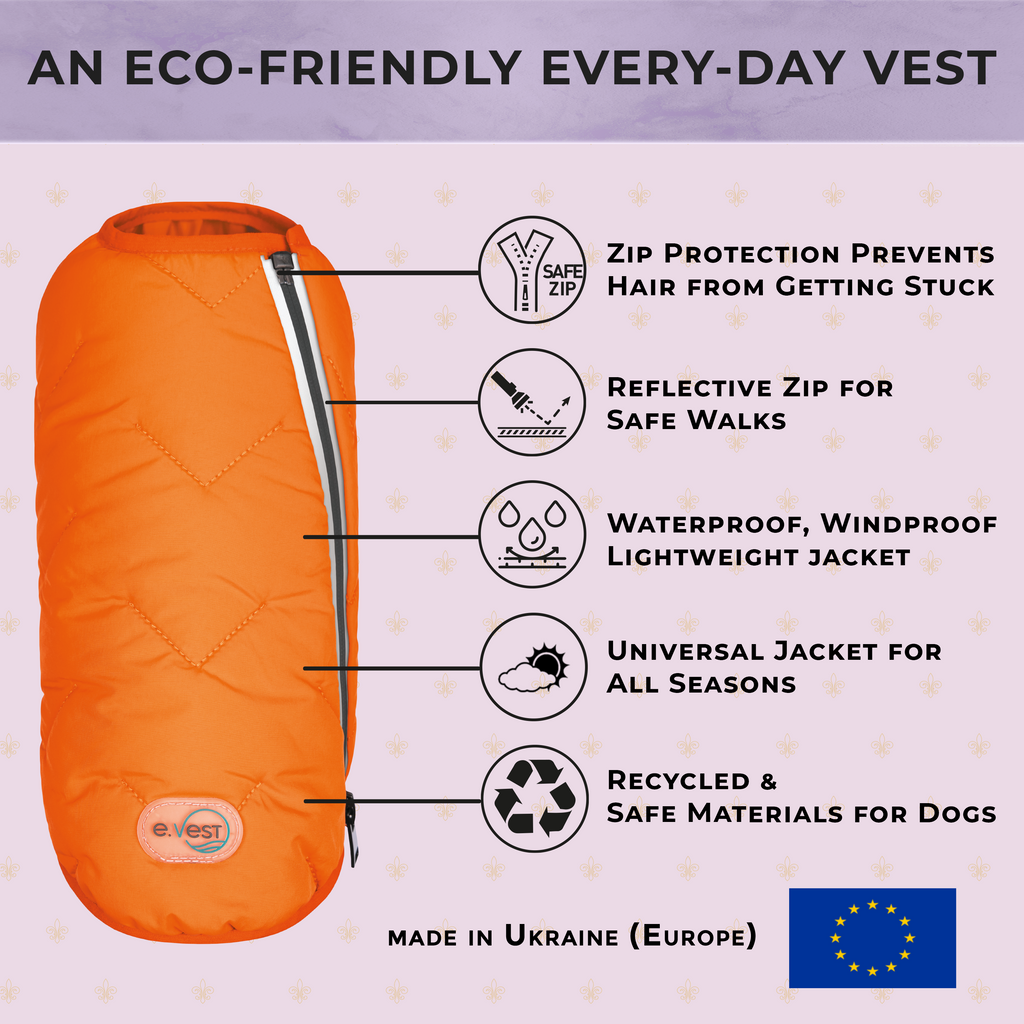 Sustainable Eco-Friendly Dog Jacket / Vest - Made in Ukraine by Bonne et Filou