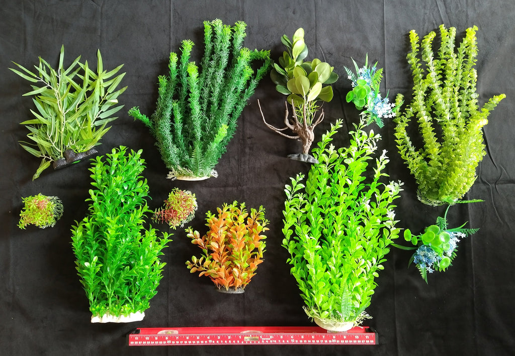 Premium Artificial Aquarium Plant Package for Fish Tank, LARGE GARDEN by Northeast Aquariums LLC