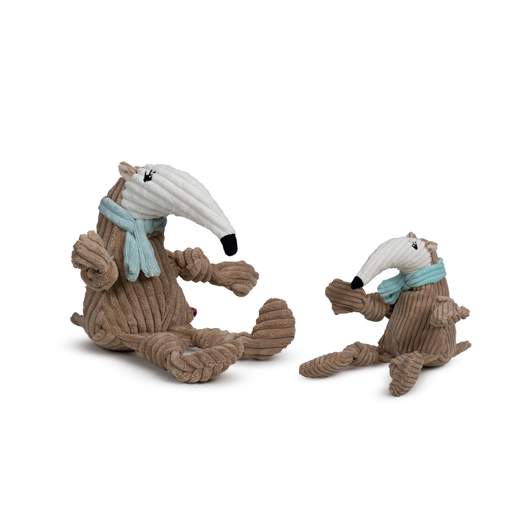 Nibblet Anteater Knottie® Plush Dog Toy, Large by HuggleHounds
