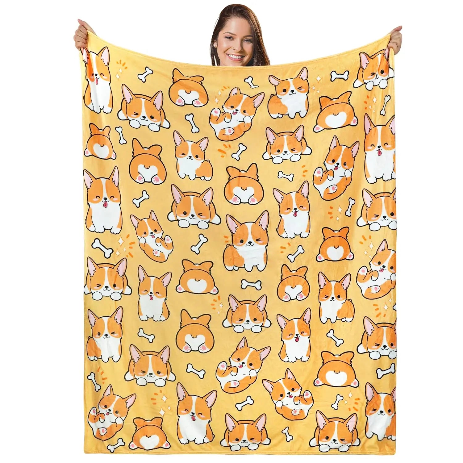 Soft Plush Flannel Blanket for Couch or Bed by Love My Pet