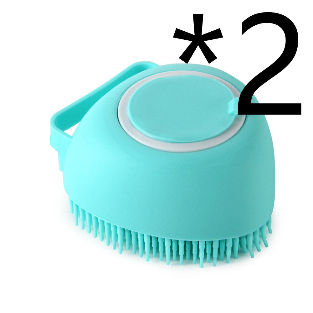 Silicone Dog Bath Massage Grooming Brush by Amazing Pet Bargains