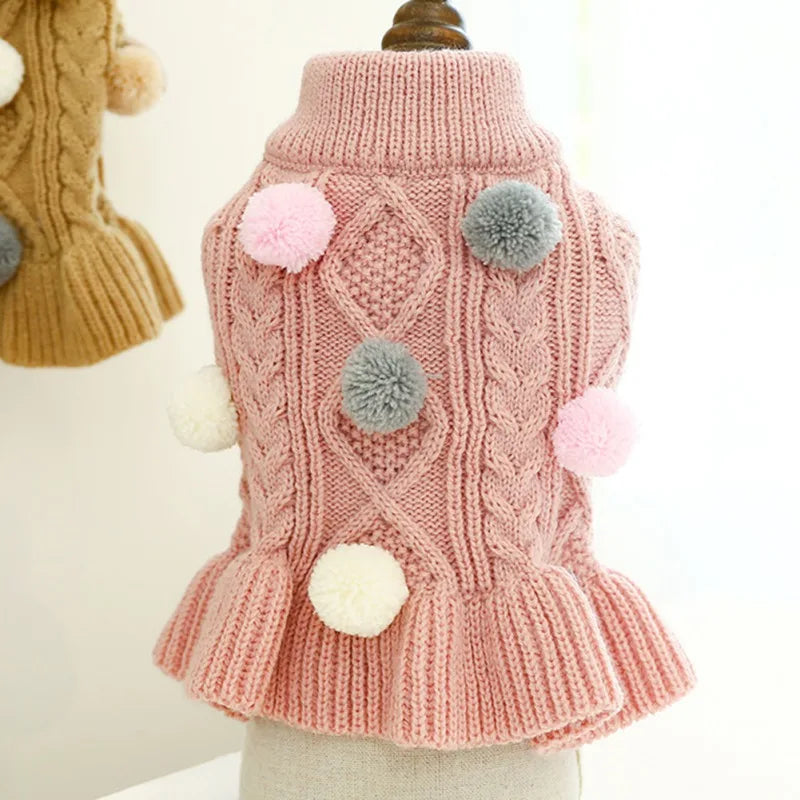Sweet Pet Knit Sweater Dress