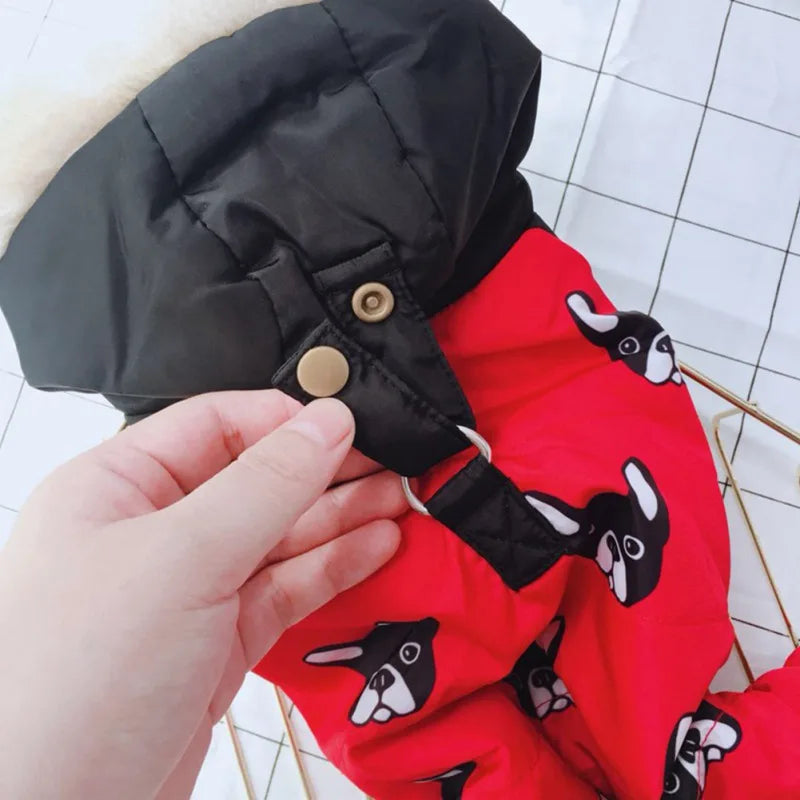 Waterproof Hooded Dog Jacket