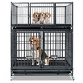 42" Stackable Dog Crate 43S+WHLP02 by Homey Pet Official
