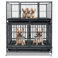 42" Stackable Dog Crate 43T+WHLP02 by Homey Pet Official
