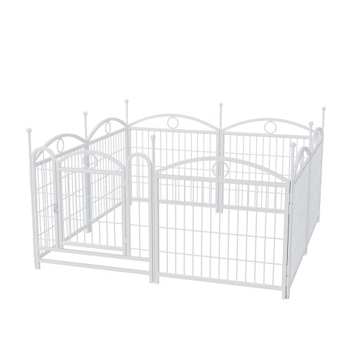 Dog Playpen Indoor 24 Inch 8 Panel Metal Dog Playpen by Love My Pet