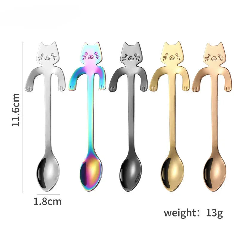 Stainless Steel Spoon Lovely Cute Cat Shape by Love My Pet
