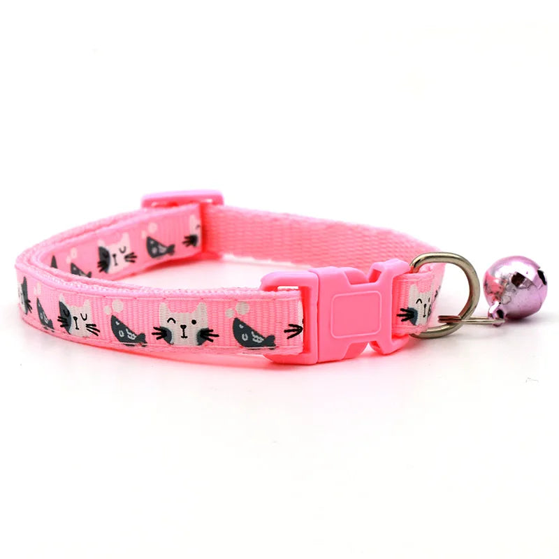 Colorful Cats Pattern Adjustable Collars by Love My Pet