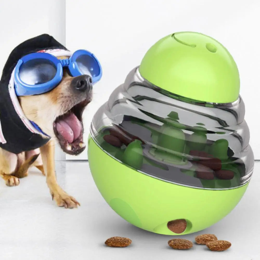 Multicolored Pet Dog Toy Treat Leaking Ball by Love My Pet