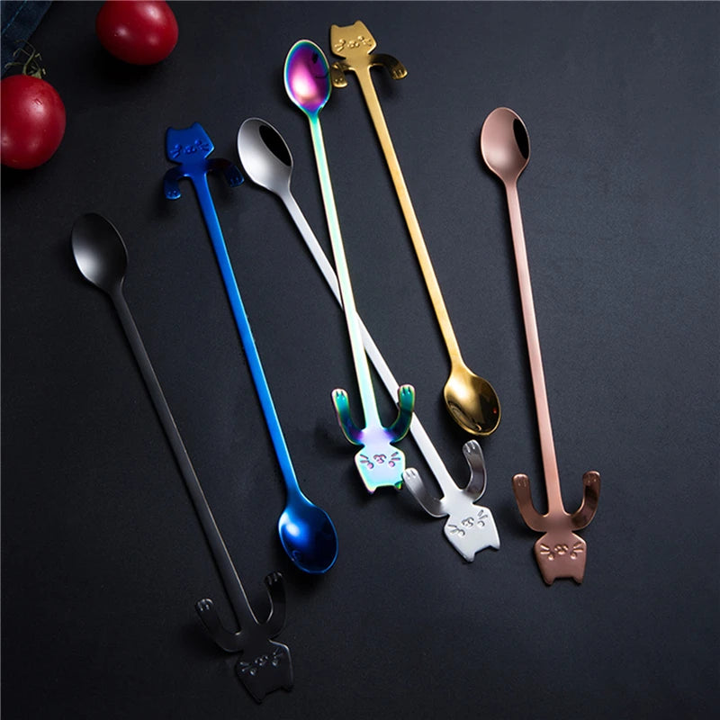 Stainless Steel Cat Coffee Spoon by Love My Pet