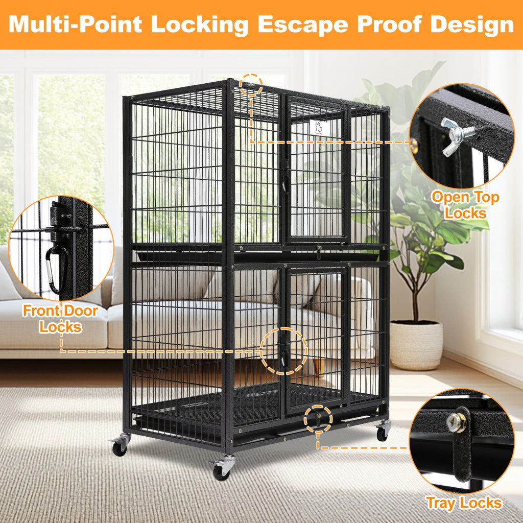 31" Two-Tier Dog Crate 46A by Homey Pet Official