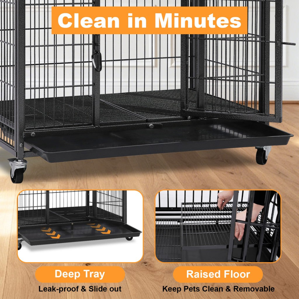 31" Two-Tier Dog Crate 46A by Homey Pet Official