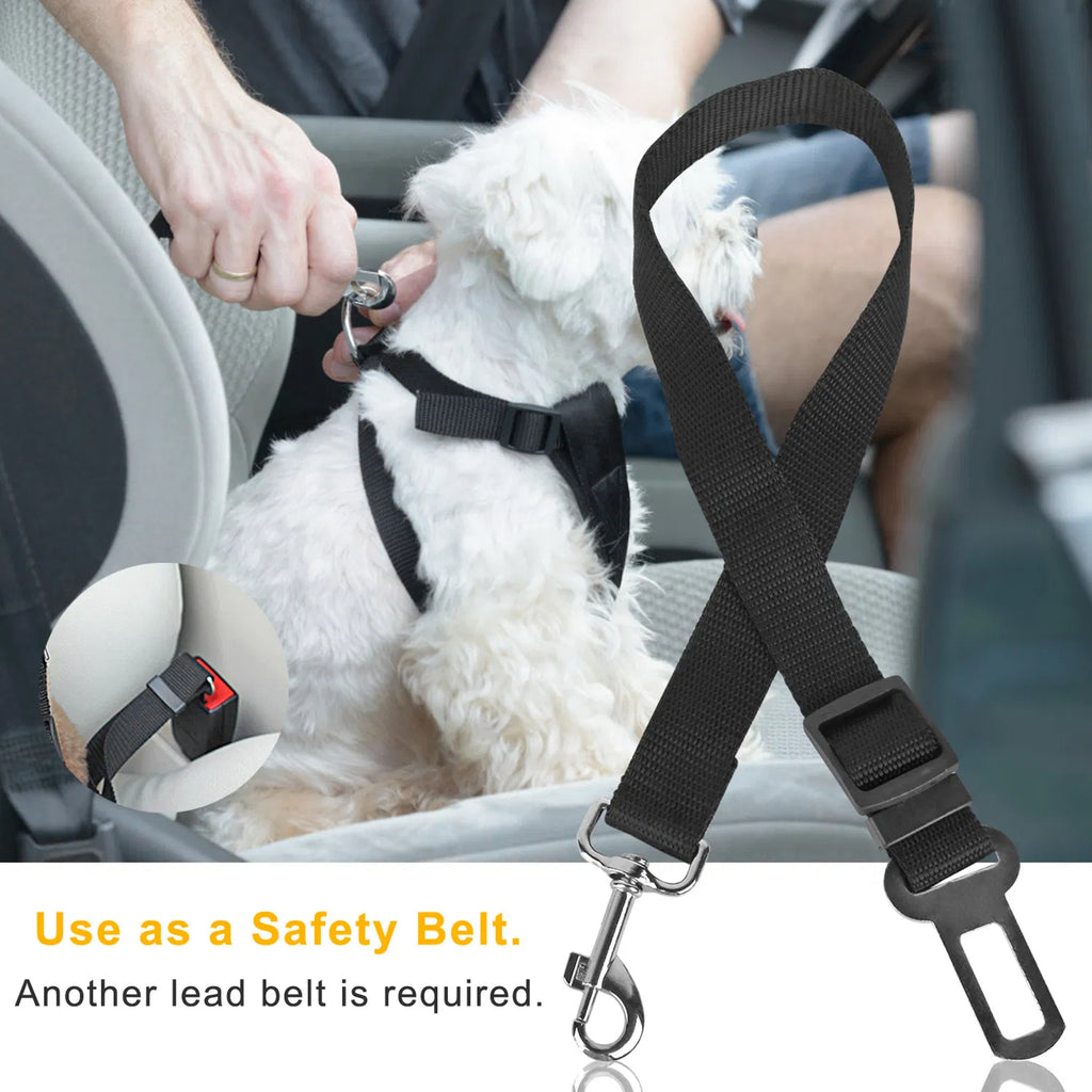 2Pcs Dog Seat Belt Leash Adjustable