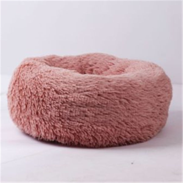 Round Long Hairy Autumn And Winter Nest Pad Cat Mattress by Amazing Pet Bargains