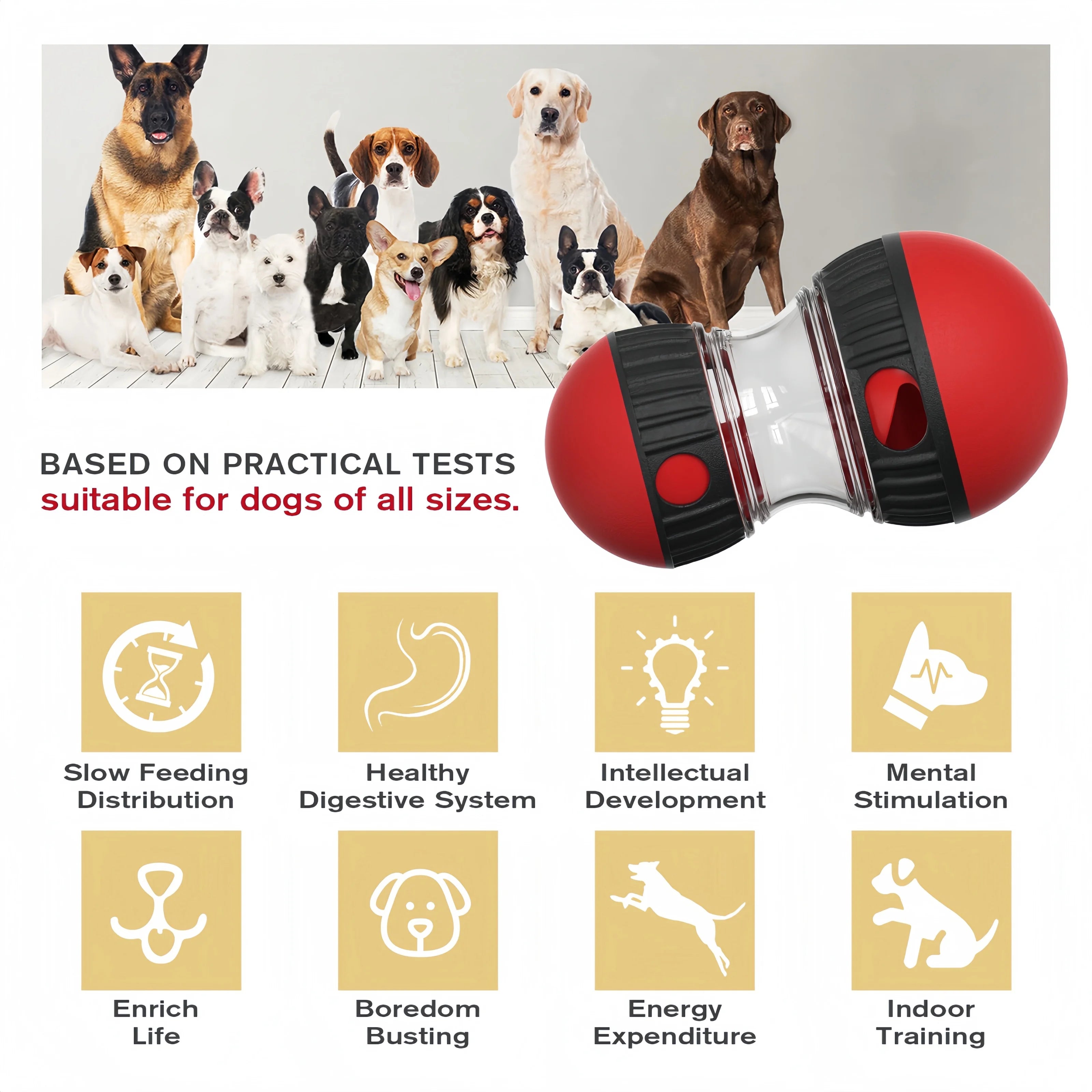 Interactive Dog Food Puzzle Interactive Pet FeedingToy by Love My Pet