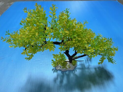 Artificial Aquarium Plant for Fish Tanks, TREE DECOR 16" aquarium plastic plant by Northeast Aquariums LLC