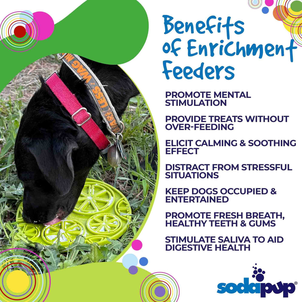 Citrus Design eMat - Enrichment Lick Mat For Dogs and Cats - with Suction Cups | USA Made by SodaPup/True Dogs, LLC