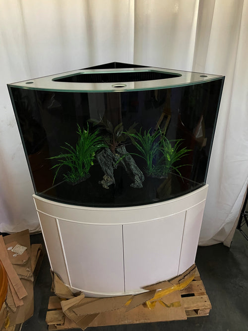 66 gallon GLASS corner bow front aquarium fish tank set NEW! by Northeast Aquariums LLC