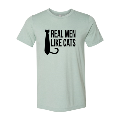 Real Men Like Cat T-Shirt by Furr Baby Gifts