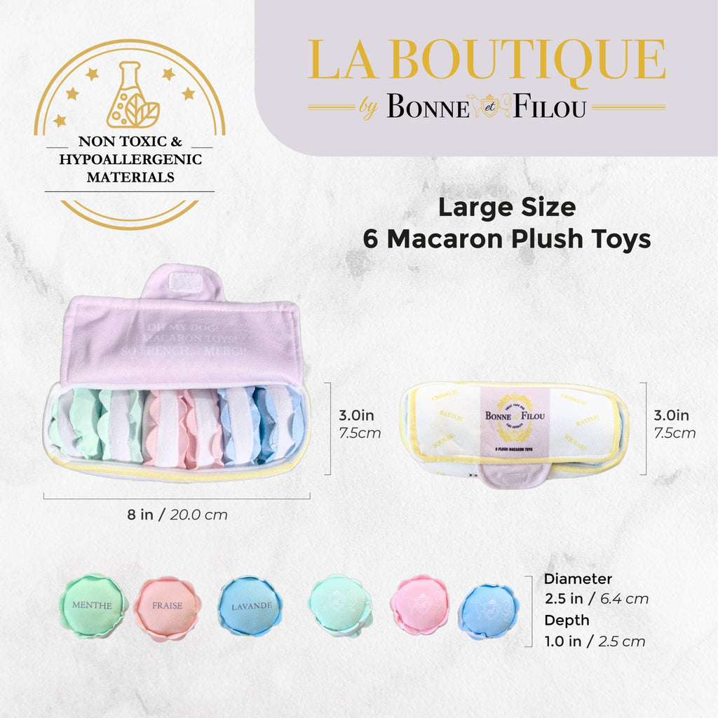 Plush Squeaky Dog Toy Set- Large by Bonne et Filou