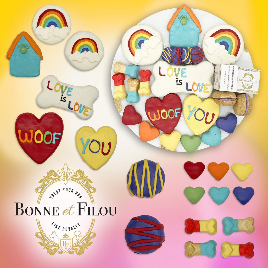Pride Themed Dog Treats Gift Box by Bonne et Filou