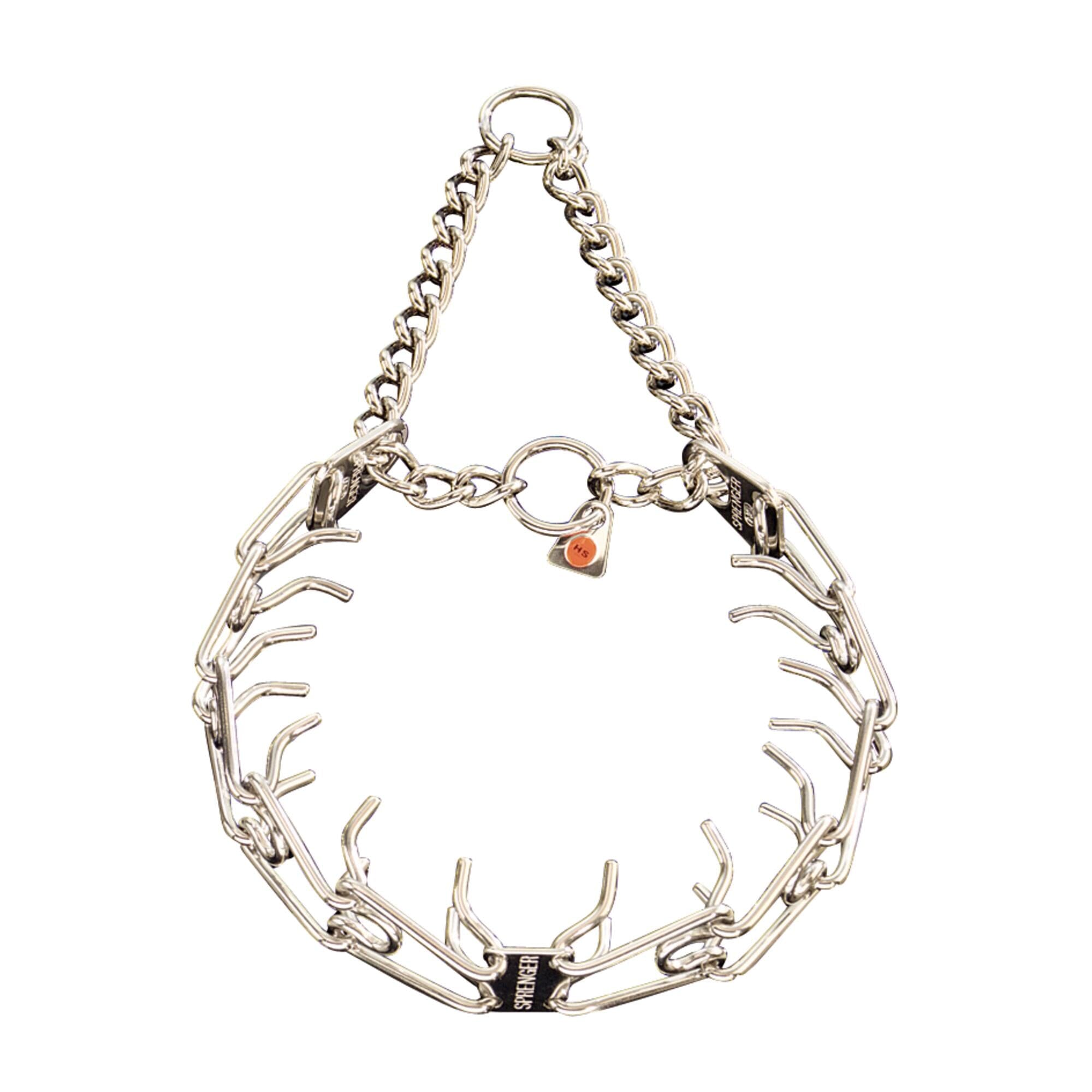 Herm Sprenger - ULTRA-PLUS Training Collar with Center-Plate and Assembly Chain - Stainless Steel by Dogline