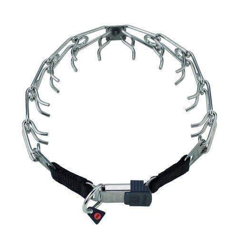 Herm Sprenger - ULTRA-PLUS Training Collar with Center-Plate and ClicLock - Stainless Steel by Dogline