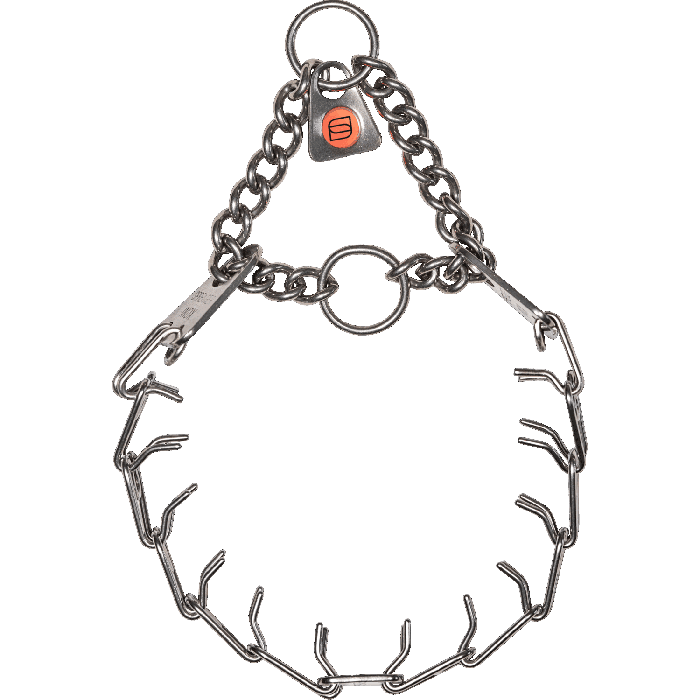 Herm Sprenger - MICRO-PLUS Training Collar with Center-Plate and Assembly Chain – Stainless steel by Dogline
