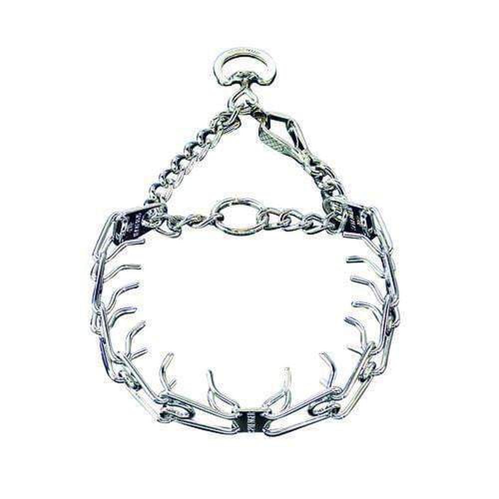 Herm Sprenger - ULTRA-PLUS Training Collar with Center-Plate and Assembly Chain - Comfort-Plus Version - Chrome by Dogline
