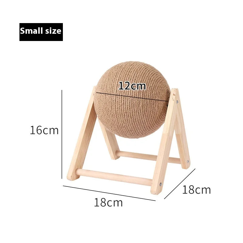 High Quality Wooden Cat Scratch Ball