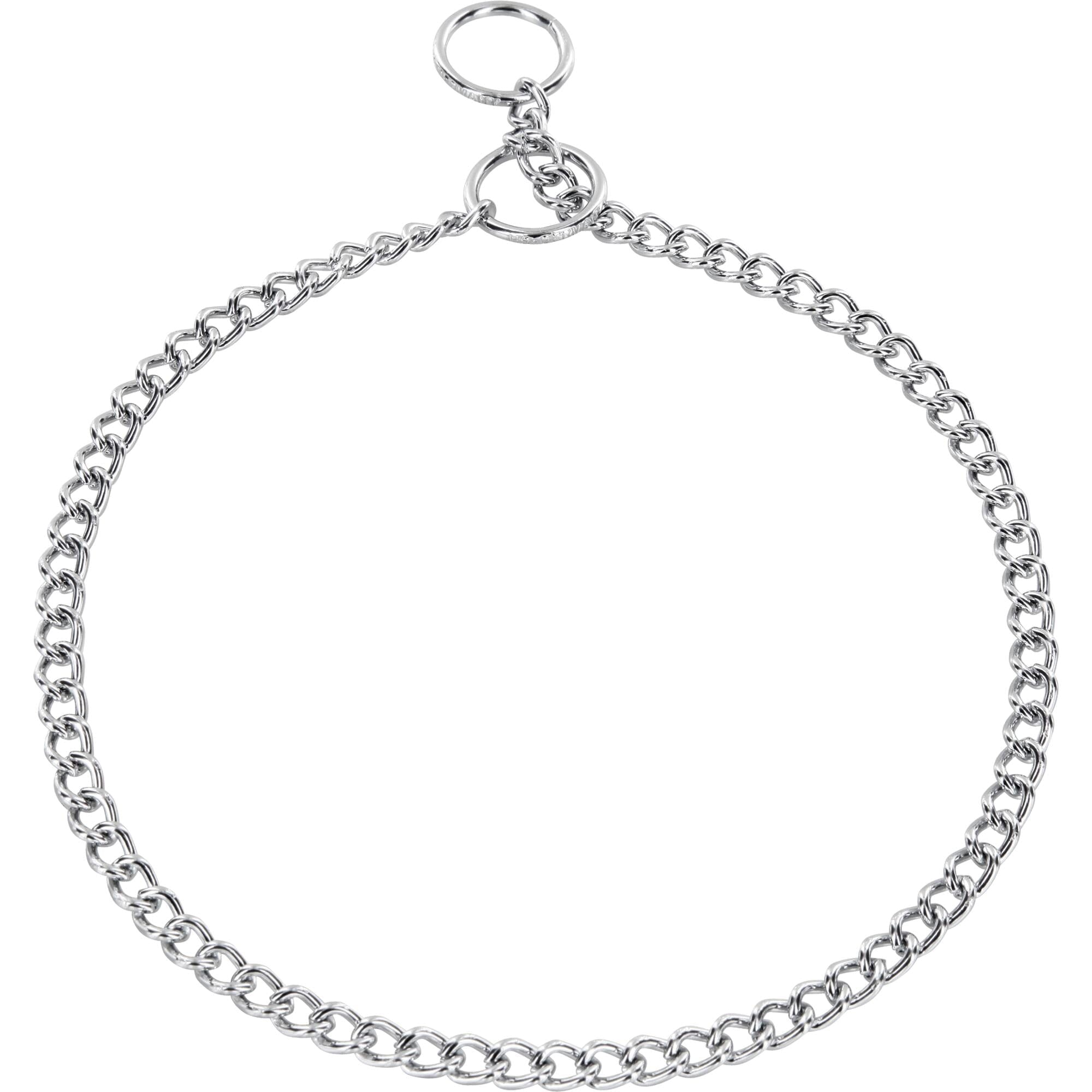 Herm Sprenger - Choke Chain Collar - Short Round Links - Chrome, 1.5 mm by Dogline