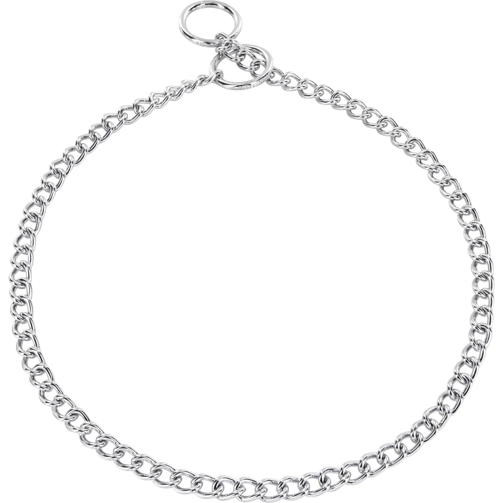 Herm Sprenger - Choke Chain Collar - Round Links - Chrome, 2 mm by Dogline