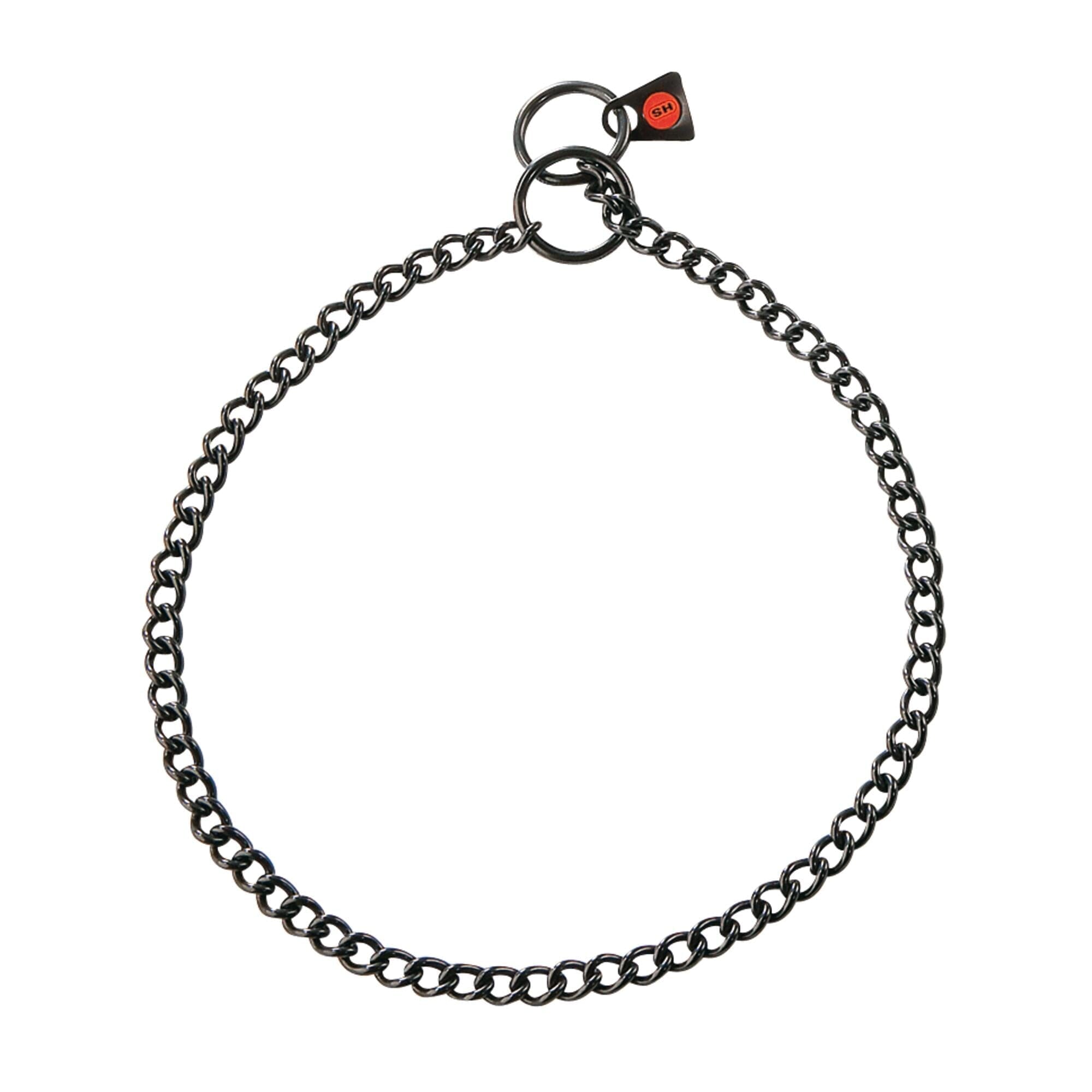 Herm Sprenger - Slide Chain Collar - Black Stainless Steel, 1.5 mm by Dogline