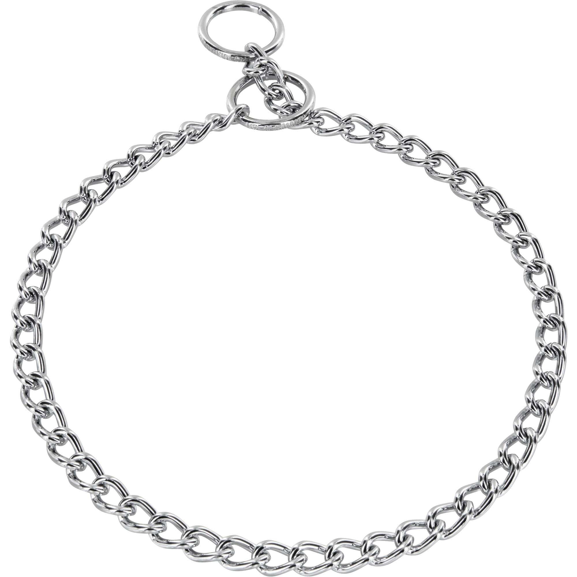 Herm Sprenger - Choke Chain Collar - Short Round Links - Chrome, 2.5 mm by Dogline