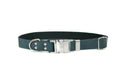 Modern Style Quick-Release Blue Jeans Leather Dog Collar by Euro-Dog Collars and Leads