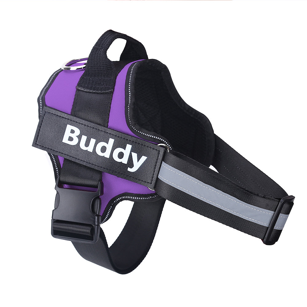 Personalized Dog Harness NO PULL Reflective Breathable Adjustable by Amazing Pet Bargains