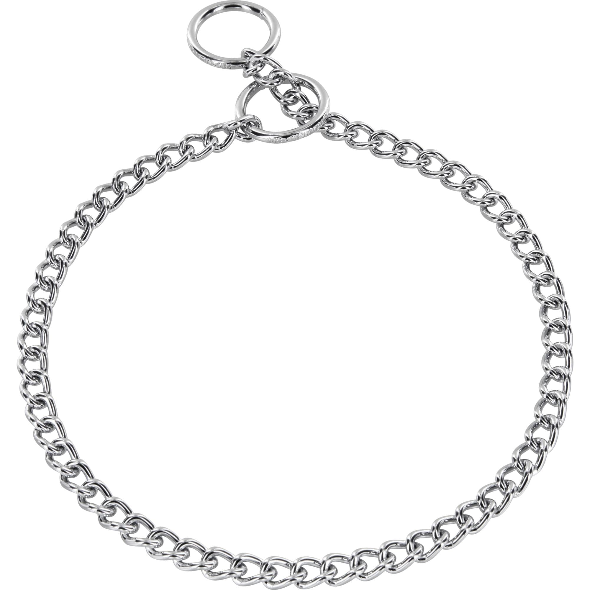 Herm Sprenger - Choke Chain Collar - Round, Narrow Links - Chrome, 3 mm by Dogline