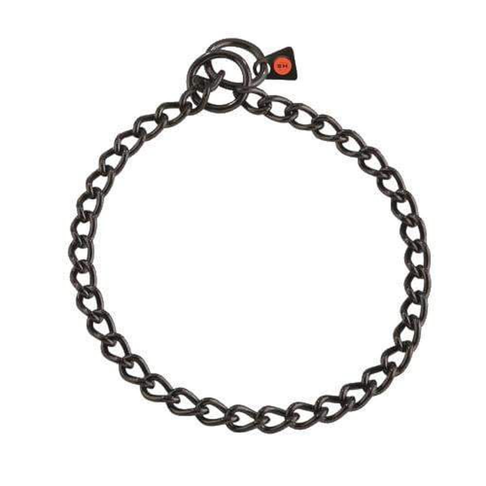 Herm Sprenger - Slide Chain Collar - Black Stainless Steel by Dogline