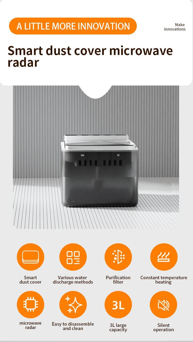 Stainless Steel Cat Automatic Induction Pet Water Fountain by VetsPetStore