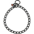 Herm Sprenger - Slide Chain Collar - Short Links - Black Stainless Steel, 4 mm by Dogline