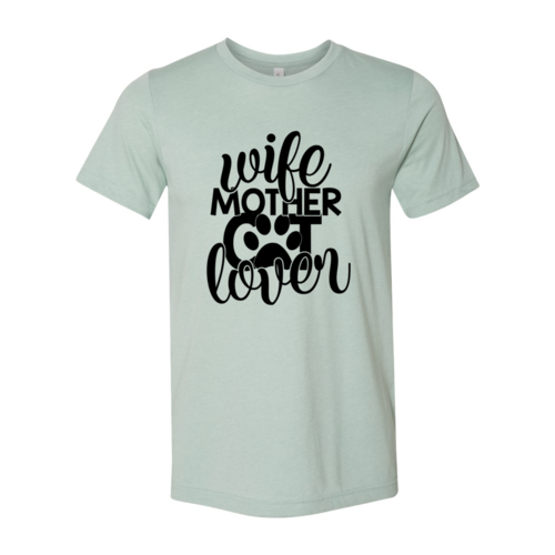 Wife Mother Cat Lover T-Shirt by Furr Baby Gifts