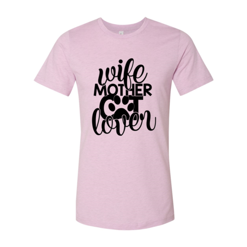 Wife Mother Cat Lover T-Shirt by Furr Baby Gifts