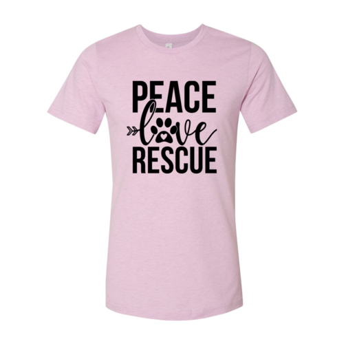 Peace Love Rescue T-Shirt by Furr Baby Gifts