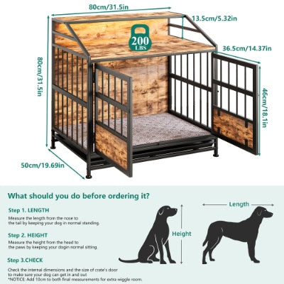 Multi-function Furniture Style Dog Crates With Storage by VetsPetStore