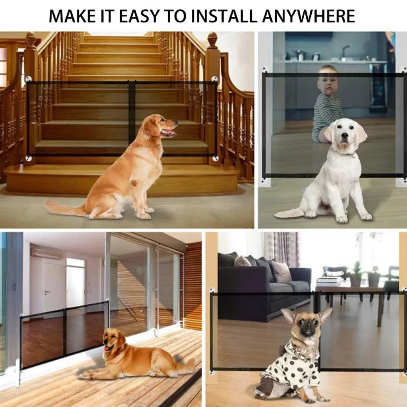 Pet Safety Gate Breathable Mesh Enclosure by Love My Pet