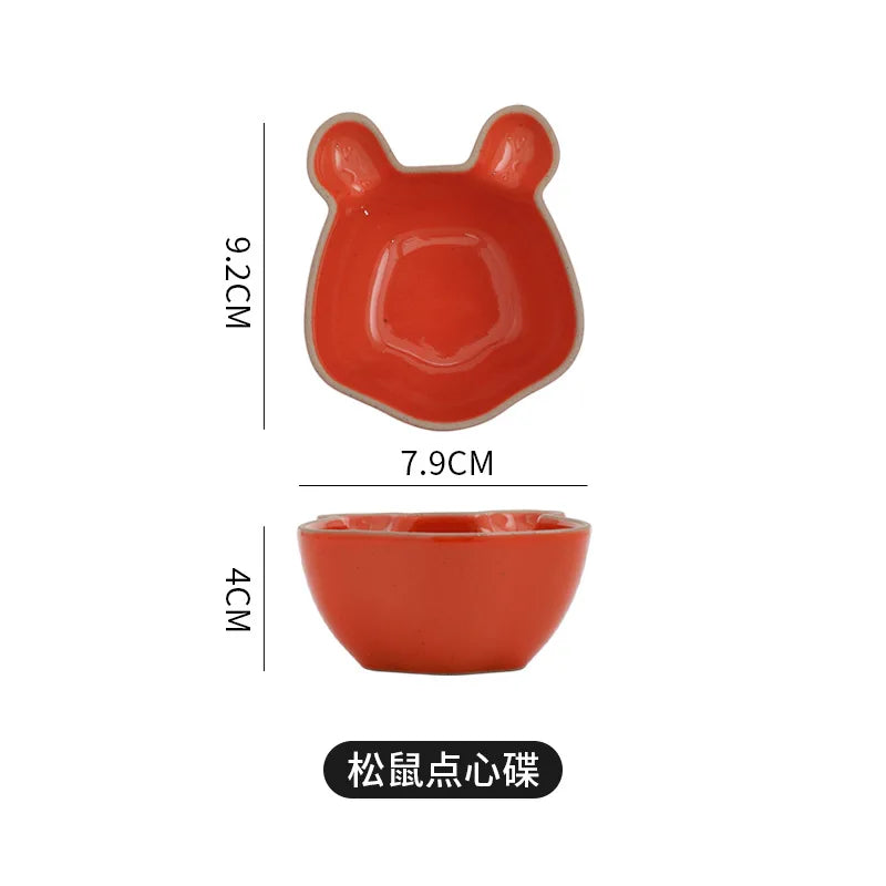 Lovely Ceramic Dishes Cartoon Animal Dishes by Love My Pet